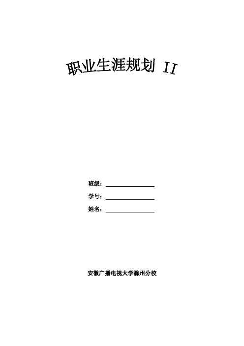 职业生涯管理     2 朱晓俊.doc___201042115344445587