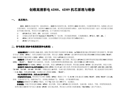 创维高清电视6D88机芯维修手册