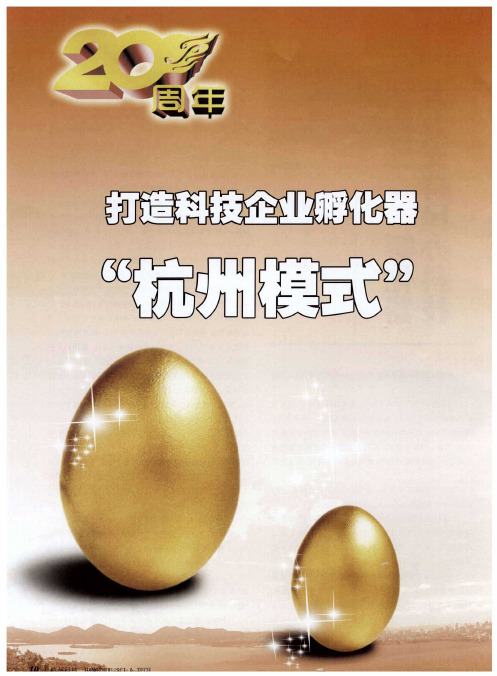 打造科技企业孵化器“杭州模式”孵化器五问