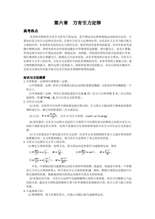 第06章 万有引力定律