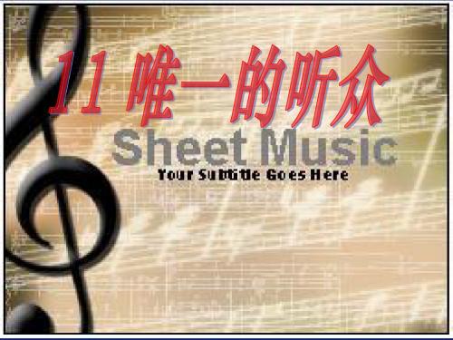 《唯一的听众》ppt课件1