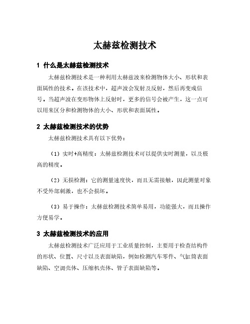 太赫兹检测技术