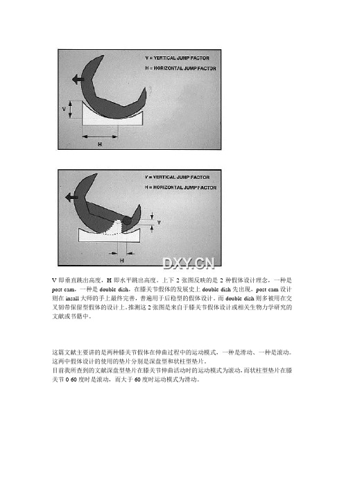 膝关节假体设计运动模式