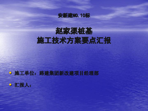 桥梁工程—桩基施工技术方案要点汇报PPT