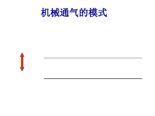呼吸机参数设置原则