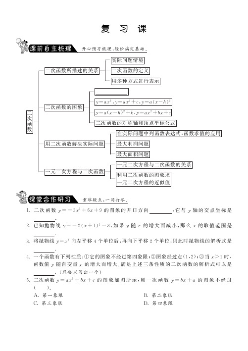 第二章二次函数复习课课课练及答案(pdf版)