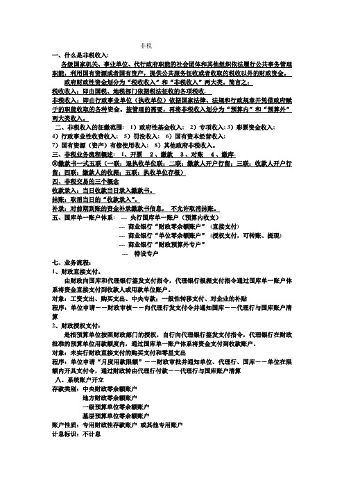 (非税)摘要