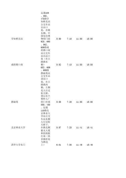 东方时尚班车