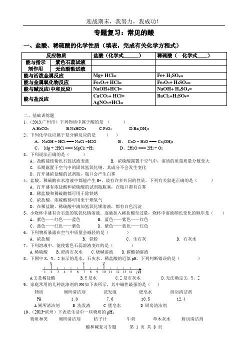 酸碱复习