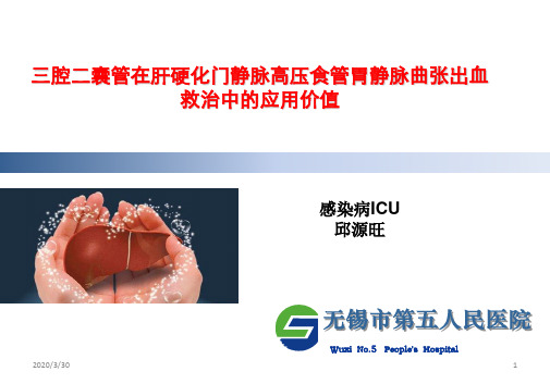 三腔二囊管在肝硬化门静脉高压食管胃静脉曲张出血PPT参考幻灯片