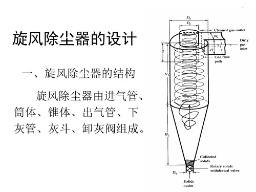 旋风除尘器的设计说明书