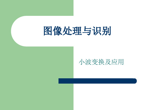 小波变换基础以及haar小波 46页PPT文档