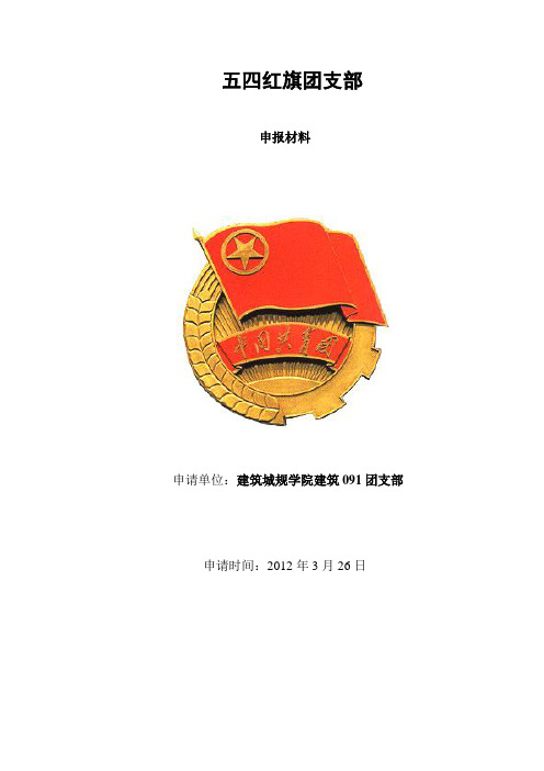 五四红旗团支部申报材料1