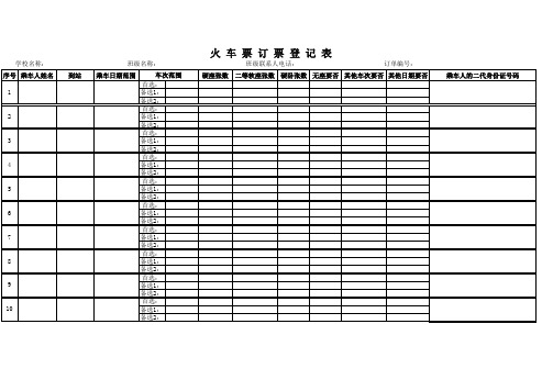 车票登记表(附件一) - 南京信息工程大学