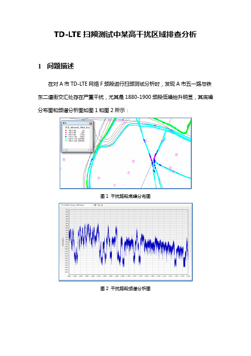 TD-LTE扫频测试中某高干扰区域排查分析