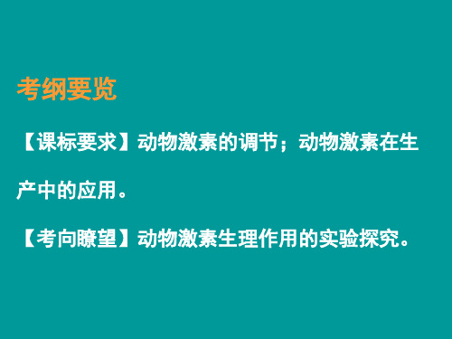 2019年高考生物二轮专题复习课件：《通过激素的调节》 (共92张PPT)