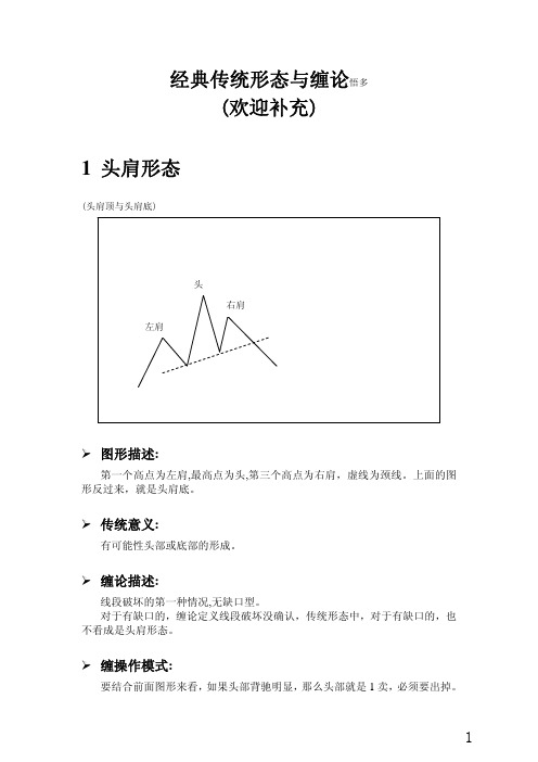 经典传统形态与缠论(彩图高清晰文档版) 悟多著