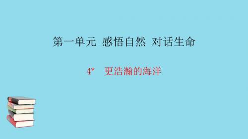 九年级语文下册第一单元4更浩瀚的海洋习题课件语文版