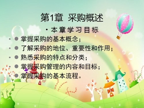 采购概述PPT教学课件