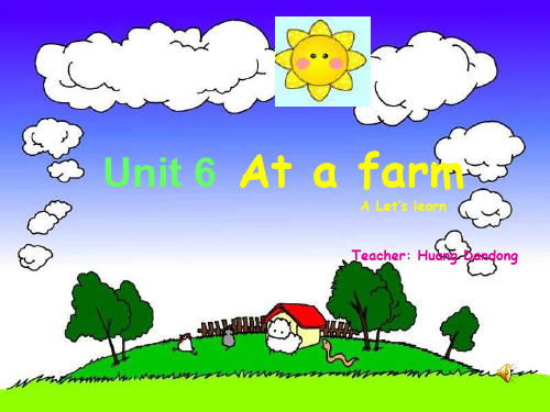 Unit 6 At a farm A Let's learn课件