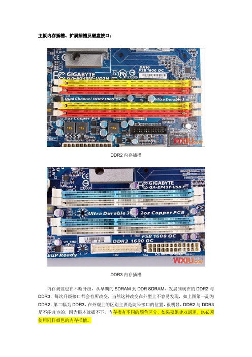 电脑主板接口图解