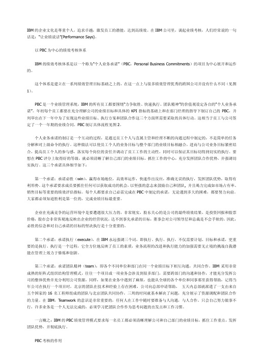 IBM绩效管理体系