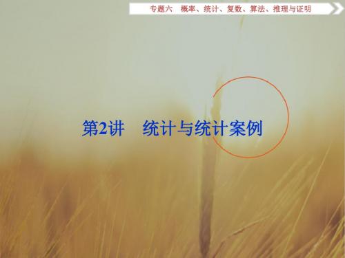 2017高考数学文新课标版考前冲刺复习课件：第2部分专