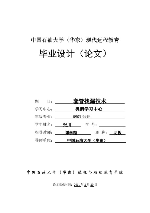 找漏堵漏技术