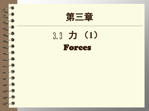 (上海)物理八年级第一学期 3.3力课件