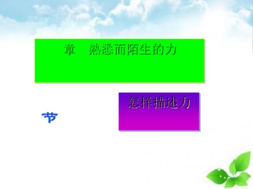 怎样描述力ppt课件2