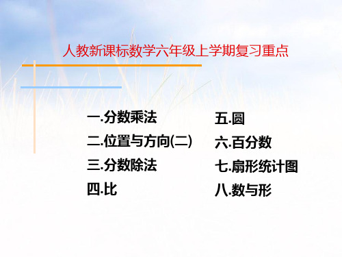 人教课标(秋)六年级数学上册重点内容讲解