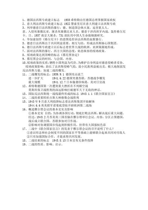 二战历史