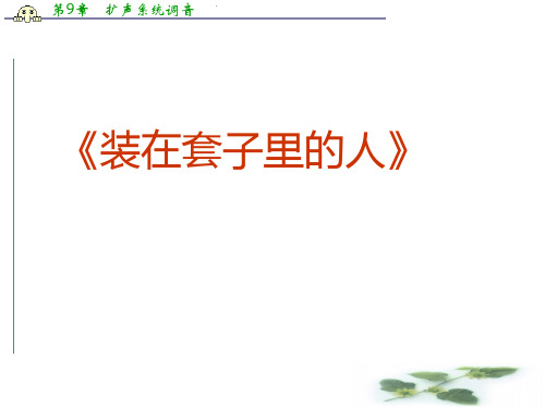 高二语文新人教新课标必修5课件：第一单元 1.2《装在套子里的人》