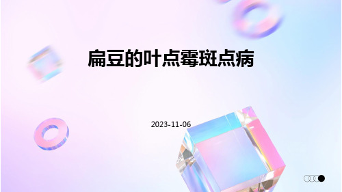 扁豆的叶点霉斑点病