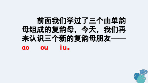 ɑo ou iu 完美课件 可编辑