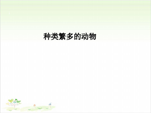 六年级上册科学-种类繁多的动物-教科版(共16张)-PPT课堂课件