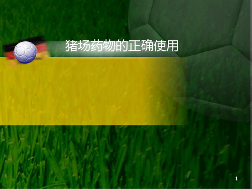 猪场药物的正确使用PPT课件