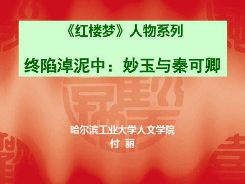 红楼梦》人物系列之三四妙玉与秦可卿