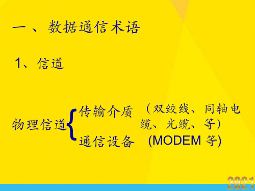一、数据通信术语优秀文档