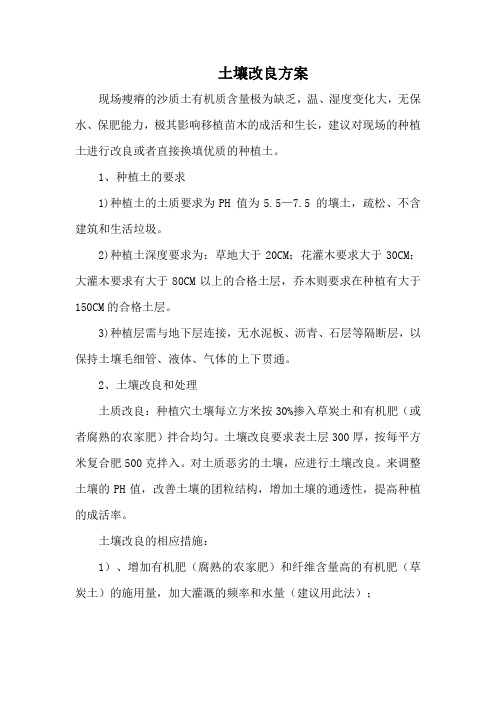 土壤改良方案.docx