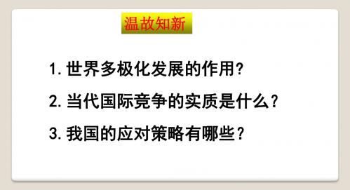9.3我国外交政策的基本目标和宗旨