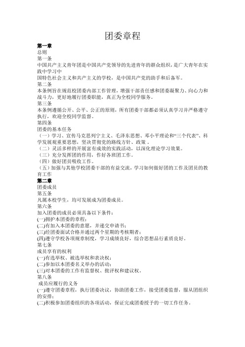 团委章程