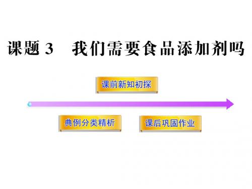 邳州市第二中学高二化学选修五2.3我们需要食品添加剂吗课件