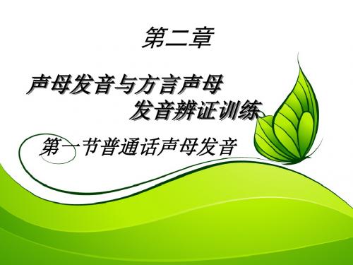 普通话声母发音方案