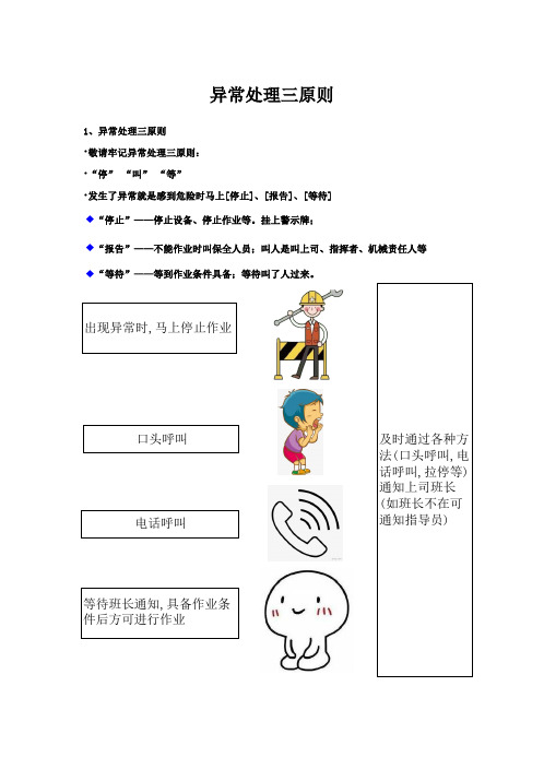 生产异常处理三原则