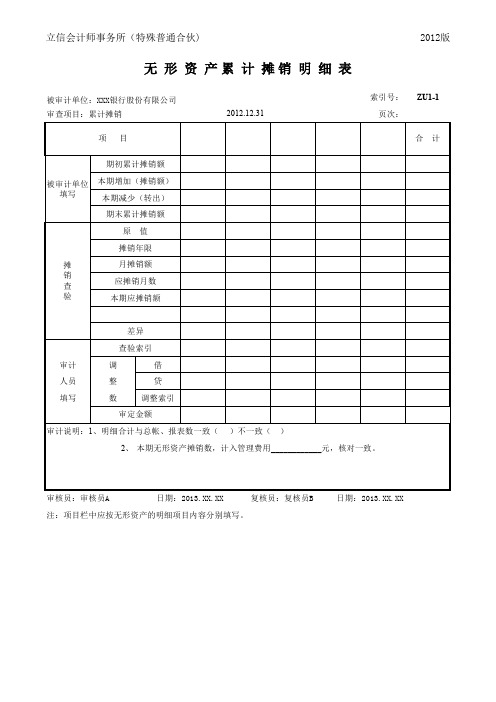ZU1-累计摊销