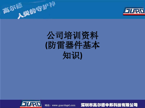 公司培训资料(防雷器件基本知识)ppt课件