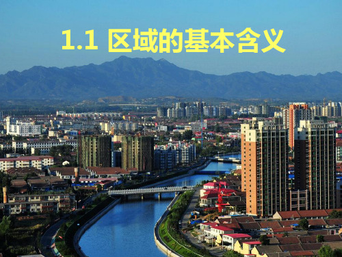 湘教版高中地理必修三第一章第1节《区域的基本含义》优质课件(共21张PPT)