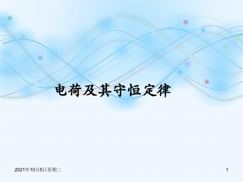新版第一节电荷及其守恒定律(共14张PPT)学习PPT