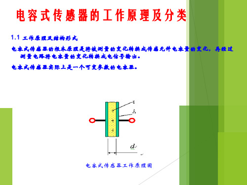 电容式传感器原理及其应用PPT课件